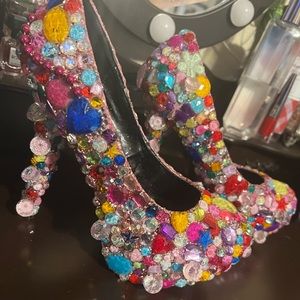 Uncensored Rhinestone Heels